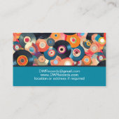 Record Vinyl Muziek Memorabilia Visitekaartje (Achterkant)