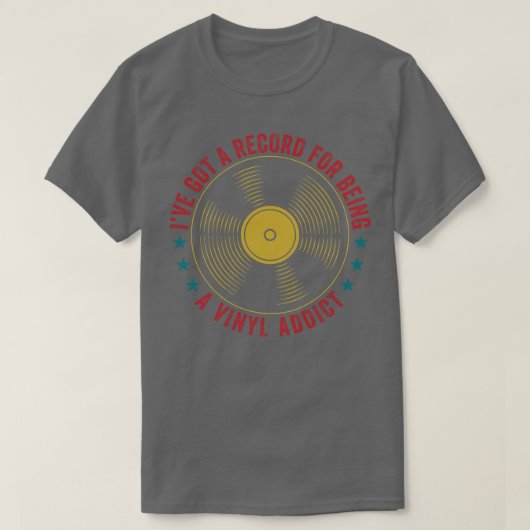 Record Voor Liefdevolle Vinyl Grappige LP Lover Re T-shirt (Design voorkant)