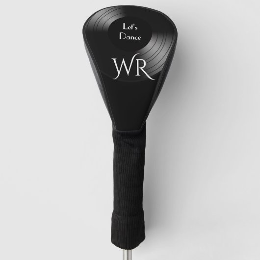 Recordalbum Let's Dance Monogram Golfheadcover (Voorkant)