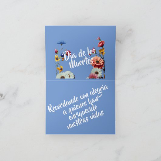 Recordando a los que enriquecieron nuestras vidas  kaart (Binnen)