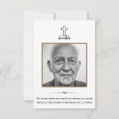 Recordatorio Memorial Kaart (Achterkant)