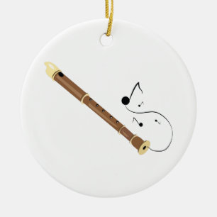 Recorder Flute Keramisch Ornament