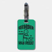 Recorder, hersenstilstand bagagelabel (Achterkant verticaal)