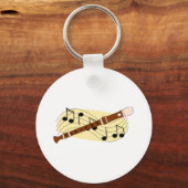 Recorder/instrument Sleutelhanger (Voorkant)