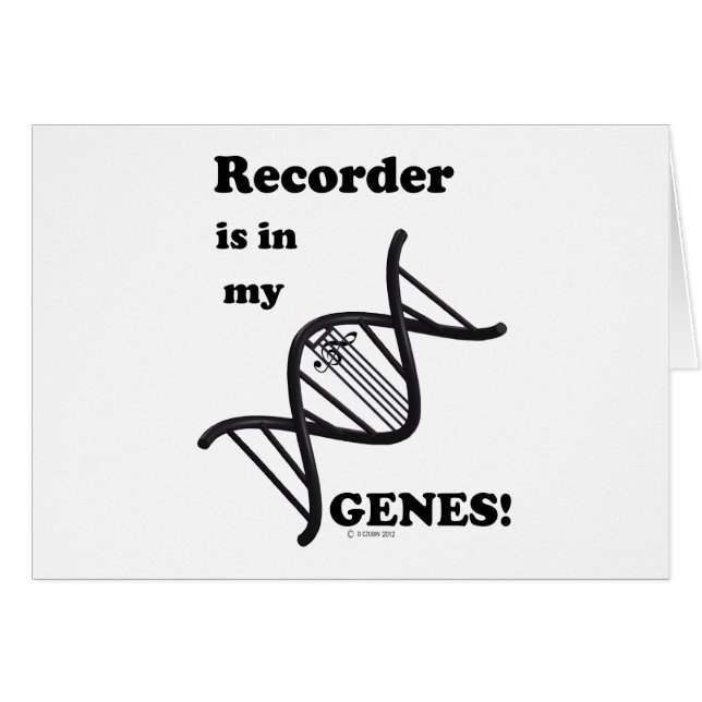 Recorder is in mijn genen (Voorkant Horizontaal)