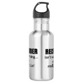 Recorder is niet alles waterfles  (Voorkant)