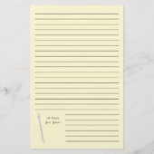 Recorder Music Teacher Musician Band Briefpapier (Achterkant)