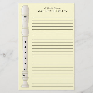 Recorder Music Teacher Musician Band Briefpapier