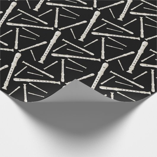 Recorder Music Teacher Musician Band Cadeaupapier (Hoek)