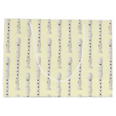 Recorder Music Teacher Musician Band Groot Cadeauzakje (Achterkant)