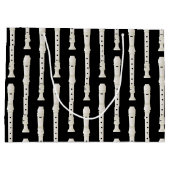 Recorder Music Teacher Musician Band Groot Cadeauzakje (Achterkant)