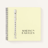 Recorder Music Teacher Musician Band Notitieboek (Voorkant)