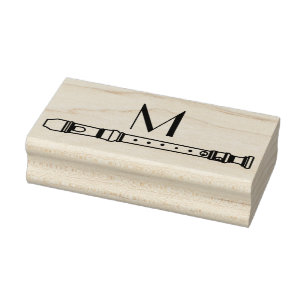 Recorder Music Teacher Musician Band Rubberstempel