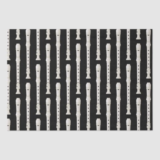 Recorder Music Teacher Musician Band Tissuepapier (Voorkant)