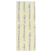 Recorder Music Teacher Musician Band Wijn Cadeautas (Achterkant)