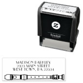 Recorder Music Teacher Musician Band Zelfinktende Stempel (In situ)