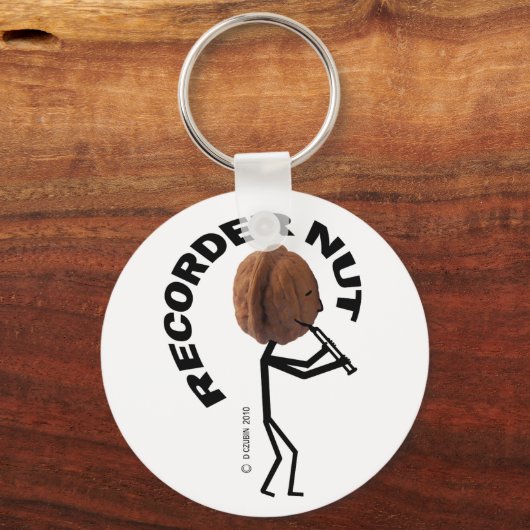 Recorder nut sleutelhanger (Voorkant)