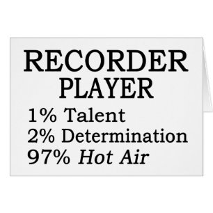 Recorder speler warme lucht