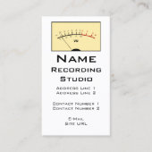 Recording Studio Visitekaartje - Transparant bkg (Voorkant)