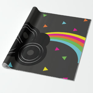 Records Muziek Regenboog Geometrisch Cadeaupapier