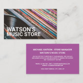 Records, muziekwinkel visitekaartje (Voorkant / Achterkant)