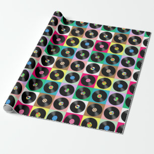 Records overal cadeaupapier