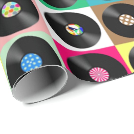 Records overal cadeaupapier (Rol Hoek)