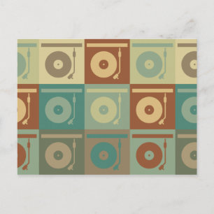 Records Pop Art Briefkaart
