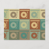 Records Pop Art Briefkaart (Voorkant)