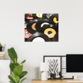  records van 45 rpm poster (Thuiskantoor)