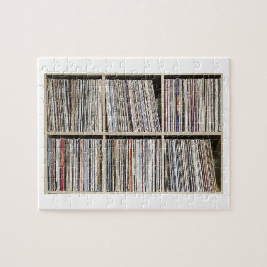 Records Vinylalbums Record Collectie Shelf Legpuzzel (Horizontaal)