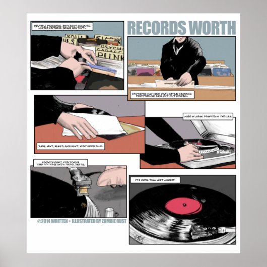 Records Worth Poster (Voorkant)