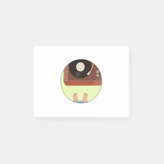  recordspeler post-it® notes (Voorkant)
