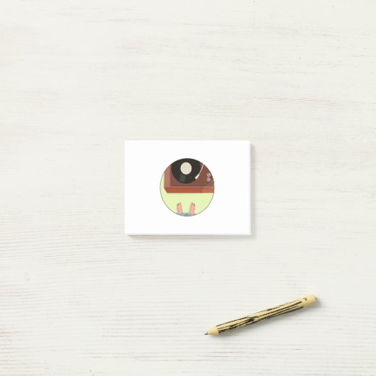  recordspeler post-it® notes (Op bureau)