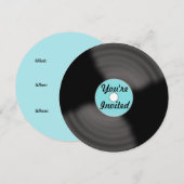 recorduitnodigingen kaart (Voorkant / Achterkant)