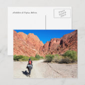 Recorriendo los valles de Tupiza, Bolivia. Briefkaart (Voorkant / Achterkant)