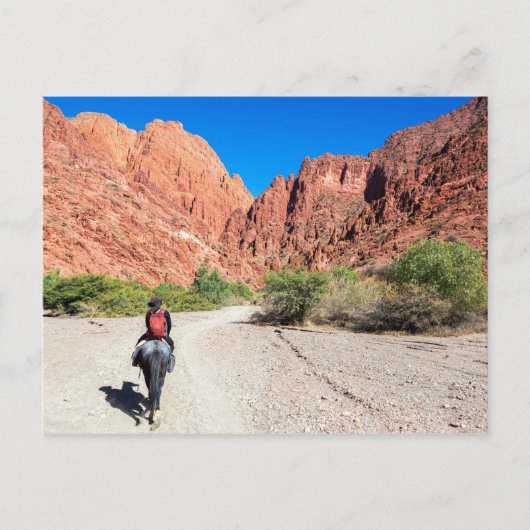 Recorriendo los valles de Tupiza, Bolivia. Briefkaart (Voorkant)