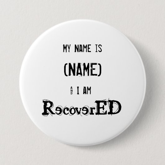 RecoverED Aa Button 3" Naam toevoegen (Voorkant)
