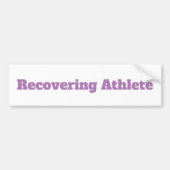 "Recovering Athlete"-Bumpersticker Bumpersticker (Voorkant)