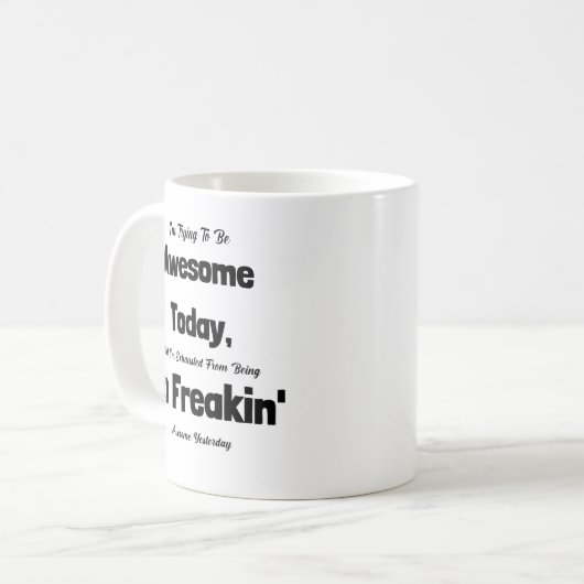 Recovering' Geweldige: Kampioen van gisteren Koffiemok (Voorkant links)