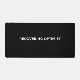 Recovering Optimist Groot Minimalistisch Zwart  Bureaumat
