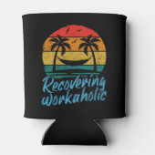 Recovering Workaholic | Funny Vacation Koelbox Blikjeskoeler (Achterkant)