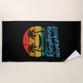Recovering Workaholic | Vakbeach-handdoek van de v Strandlaken (Voorkant)