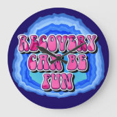 Recovery FUN Geode 12 Step AA Recovery Slogan Grote Klok (Voorkant)