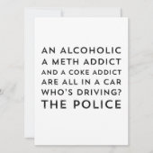 Recovery Humor Sarcastic 12 Step Wenskaart (Voorkant)