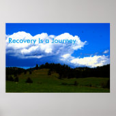 Recovery is een Motivatie Poster voor een reis (Voorkant)