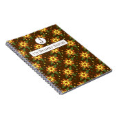 Recovery Journal Brown & Gold Floral Notitieboek (Rechterzijde)