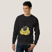 Recovery Mode On Get Well   Injury Tuxedo Cat Trui (Voorkant volledig)