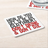 Recovery Old Timer Joke Kartonnen Onderzetters (Schuin)