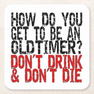 Recovery Old Timer Joke Kartonnen Onderzetters